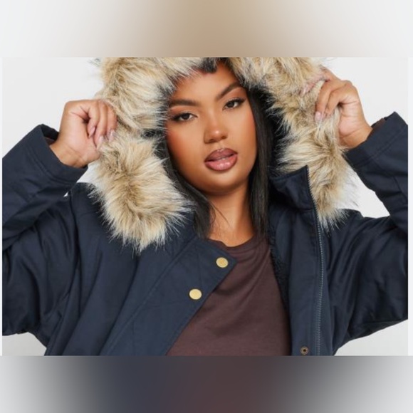 Ralph Lauren Fur Trim Wool Coat - Picture 8 of 11